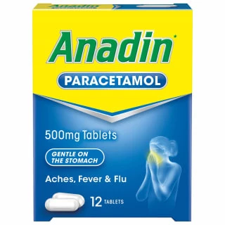 B&M Anadin Paracetamol Tablets 12pk 3 B&M Anadin Paracetamol Tablets 12pk