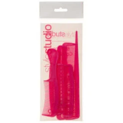 Hair Comb Set 6pc - Pink -Care Products Shop 314933 style studio 6 piece comb set pink
