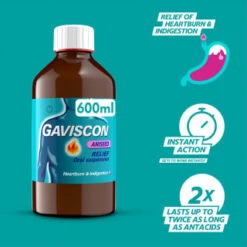 Gaviscon Aniseed 600ml -Care Products Shop 320768 gaviscon double action anniseed liquid 600ml