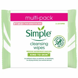 Simple Face Wipes 2 X 25pk 3 Simple Face Wipes 2 X 25pk