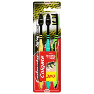 Colgate® Colgate Medium ZigZag Toothbrushes 3pk 3 Colgate® Colgate Medium ZigZag Toothbrushes 3pk
