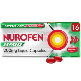 Nurofen Express Liquid Capsules 16pk 3 Nurofen Express Liquid Capsules 16pk