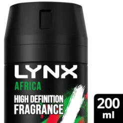 Lynx Deodorant Bodyspray - Africa 200ml -Care Products Shop 332836 lynx africa body spray 200ml 2
