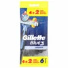 Gillette® Gillette Blue Smooth Razors 6pk -Care Products Shop 332850 gillette blue 3 smooth razors 6pk