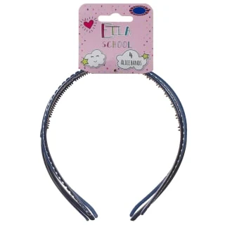 Ella School Hair Accessories - Assorted Headbands (Blue) 3 Ella School Hair Accessories - Assorted Headbands (Blue)