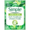 Simple Rich Moisture Sheet Mask 1 Simple Rich Moisture Sheet Mask -Care Products Shop 346059 simple rich moisture sheet mask
