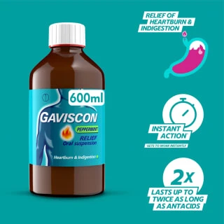 Gaviscon Original Peppermint 600ml 6 Gaviscon Original Peppermint 600ml - Image 4