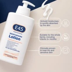 E45 Moisturising Lotion 500ml -Care Products Shop 359832 e45 moisturising lotion 500ml1