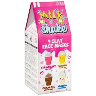 B&M Skin Treats Milkshake Clay Face Masks 4pk 3 B&M Skin Treats Milkshake Clay Face Masks 4pk