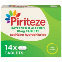 B&M Piriteze Hayfever & Allergy 10mg Tablets 14pk