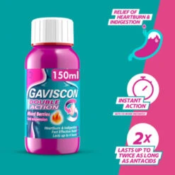 Gaviscon Double Action 150ml - Mixed Berries -Care Products Shop 379279 gaviscon 150ml double action mixed berries liquid 3