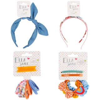 Ella Style Clips, Scrunchies & Elastics Set 6pk 4 Ella Style Clips, Scrunchies & Elastics Set 6pk - Image 2