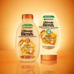 Garnier Ultimate Blends Shampoo 400ml - Honey Treasures -Care Products Shop 395935 395937 gernier ulimate blends shampoo and conditioner honey treasures